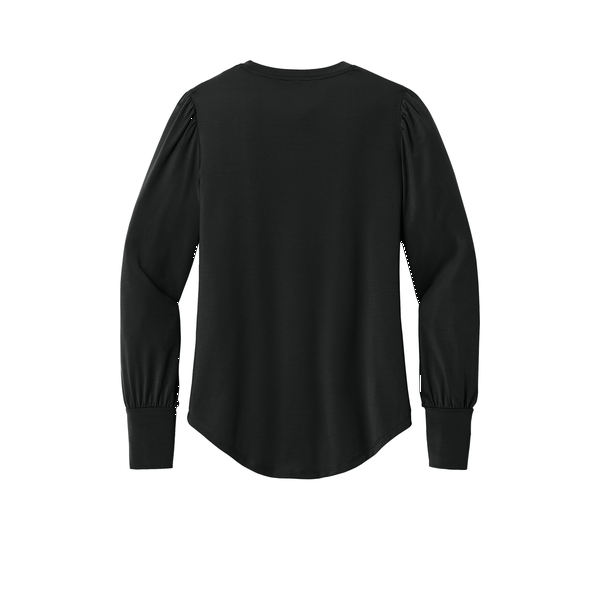 MERCER+METTLE™ Stretch Poly/Spandex Jersey Long Sleeve Blouson Ladies' Top