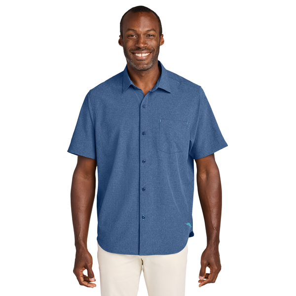 Tommy Bahama® Sandy Point Recycled Poly/Spandex Short Sleeve Men's Shirt