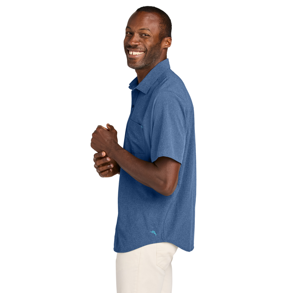 Tommy Bahama® Sandy Point Recycled Poly/Spandex Short Sleeve Men's Shirt