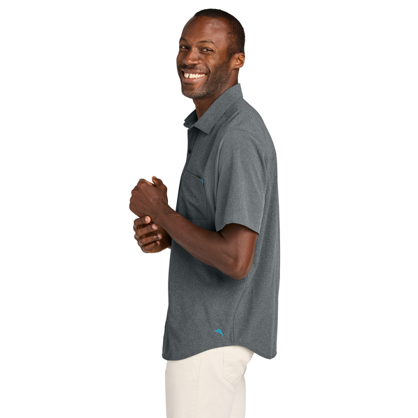 Tommy Bahama® Sandy Point Recycled Poly/Spandex Short Sleeve Men's Shirt