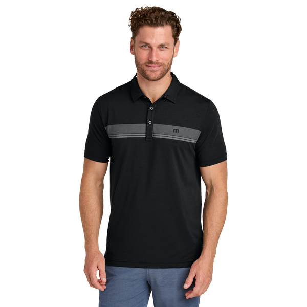 TravisMathew® Glenview Stripe Tri-Blend Men's Polo