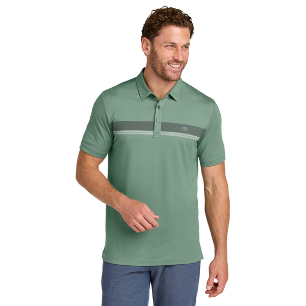TravisMathew® Glenview Stripe Tri-Blend Men's Polo