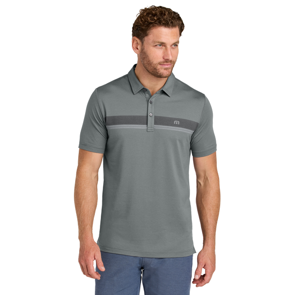 TravisMathew® Glenview Stripe Tri-Blend Men's Polo
