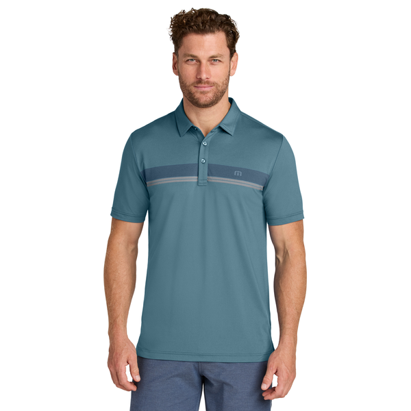 TravisMathew® Glenview Stripe Tri-Blend Men's Polo