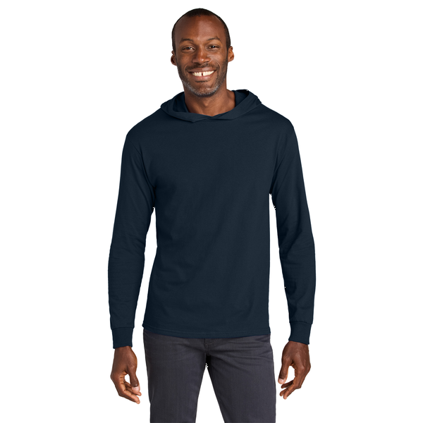 Jerzees® Classics™ Cotton Long Sleeve Hooded Unisex T-Shirt