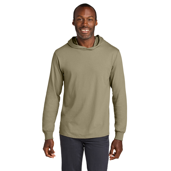 Jerzees® Classics™ Cotton Long Sleeve Hooded Unisex T-Shirt