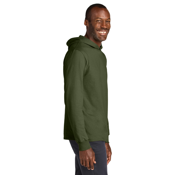 Jerzees® Classics™ Cotton Long Sleeve Hooded Unisex T-Shirt