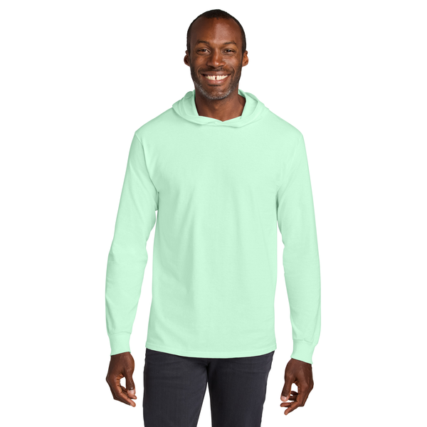 Jerzees® Classics™ Cotton Long Sleeve Hooded Unisex T-Shirt