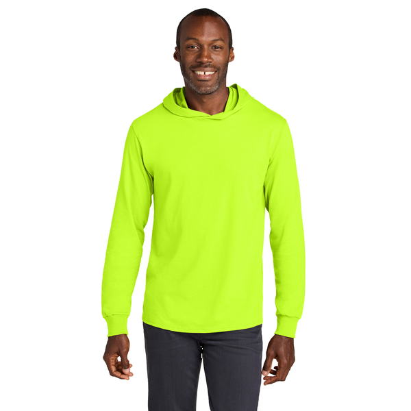 Jerzees® Classics™ Cotton Long Sleeve Hooded Unisex T-Shirt