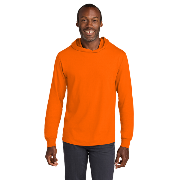 Jerzees® Classics™ Cotton Long Sleeve Hooded Unisex T-Shirt