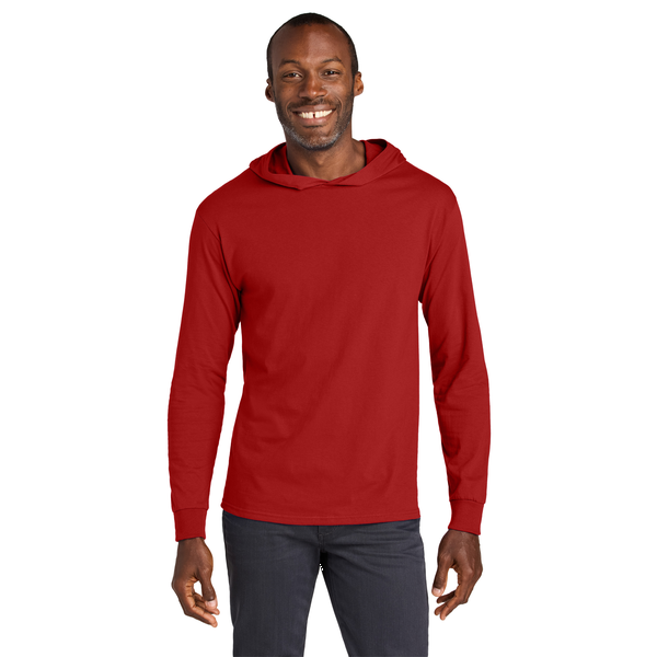 Jerzees® Classics™ Cotton Long Sleeve Hooded Unisex T-Shirt