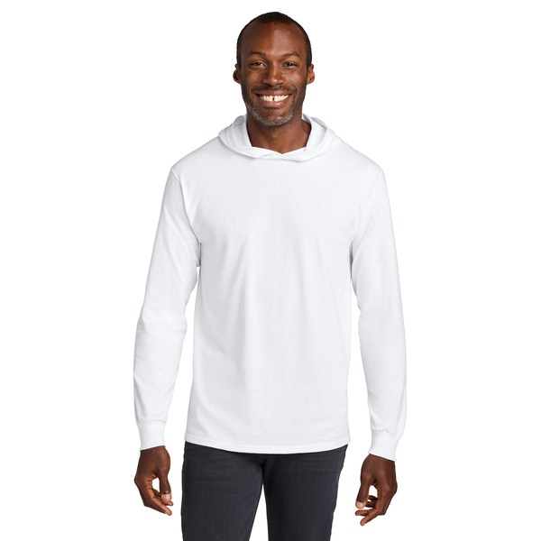 Jerzees® Classics™ Cotton Long Sleeve Hooded Unisex T-Shirt