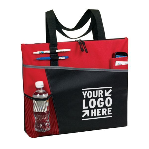 Brady Zippered Brief Polycanvas Tote Bag