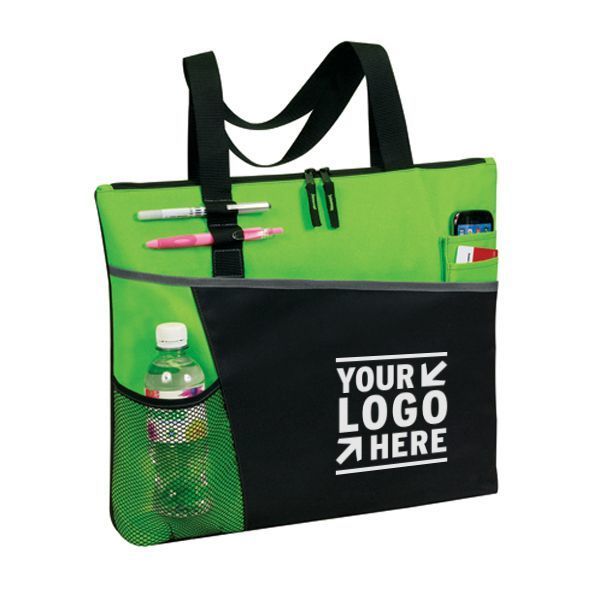 Brady Zippered Brief Polycanvas Tote Bag