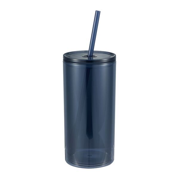 Marly Recycled Acrylic Tumbler w/ Straw, 16oz.