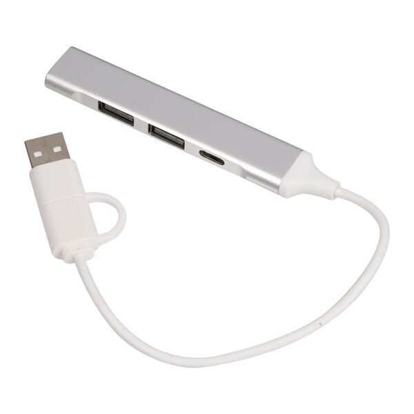 Recycled Aluminum 4-Port USB-A and C Hub