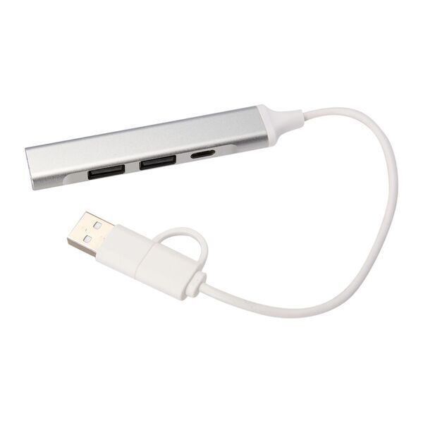 Recycled Aluminum 4-Port USB-A and C Hub