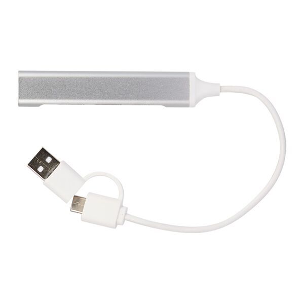Recycled Aluminum 4-Port USB-A and C Hub