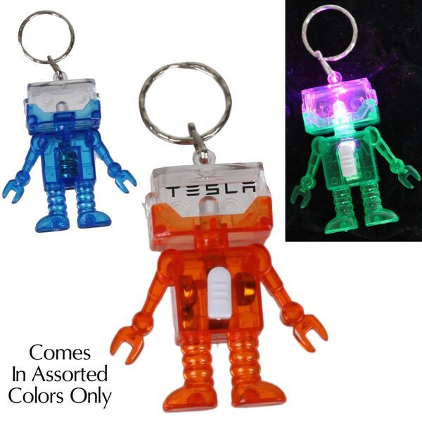 Light Up Robot Keychain