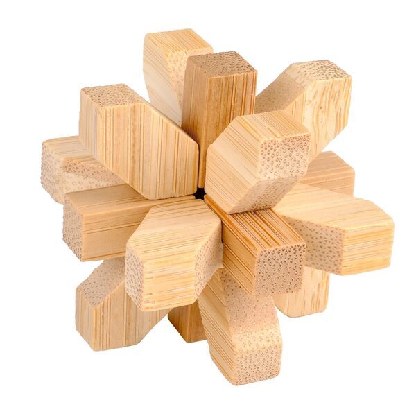 Bamboo Brainteaser Puzzle Set