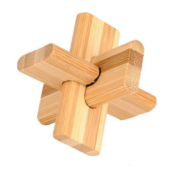 Bamboo Brainteaser Puzzle Set