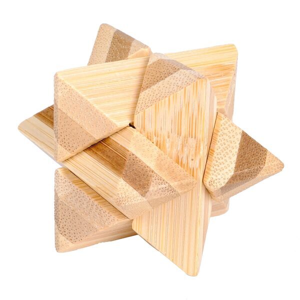 Bamboo Brainteaser Puzzle Set