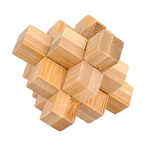 Bamboo Brainteaser Puzzle Set