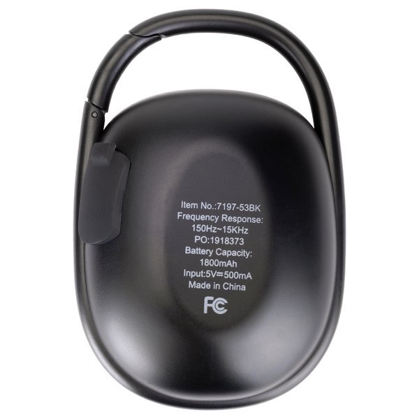 Waterproof Bluetooth Speaker w/ Carabiner Clip