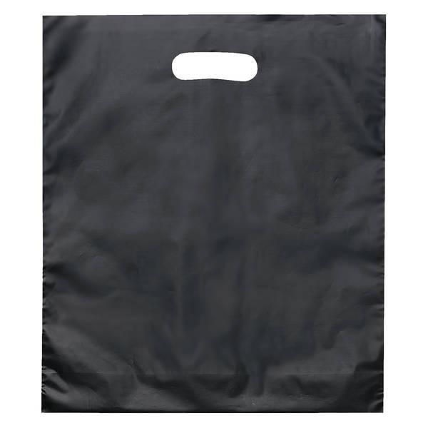 Frosted Brite Plastic Take Home Bag, 15" x 18"