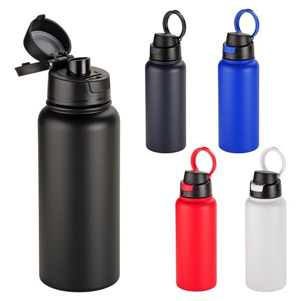 Cabrio Recycled Stainless Steel Vacuum Insulated Bottle, 32oz.