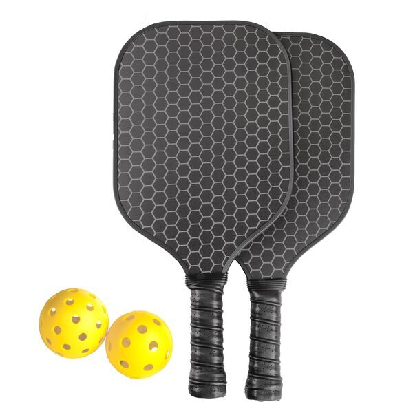 Four Piece Carbon Fiber Pickleball Set