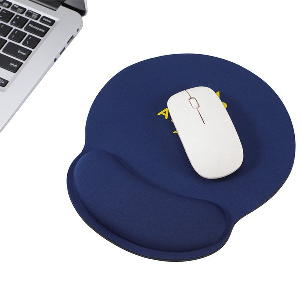 Crest Non-Slip Mouse Pad w/ Foam Wrist Rest