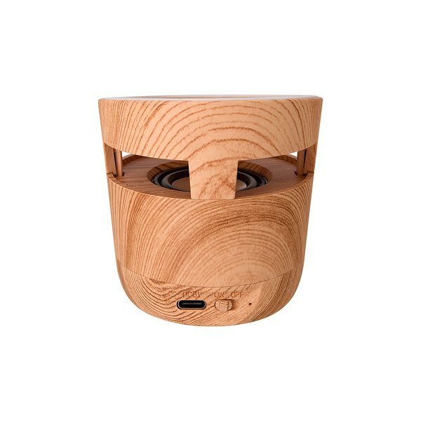 Woodgrain Wireless Charging Pad & Speaker