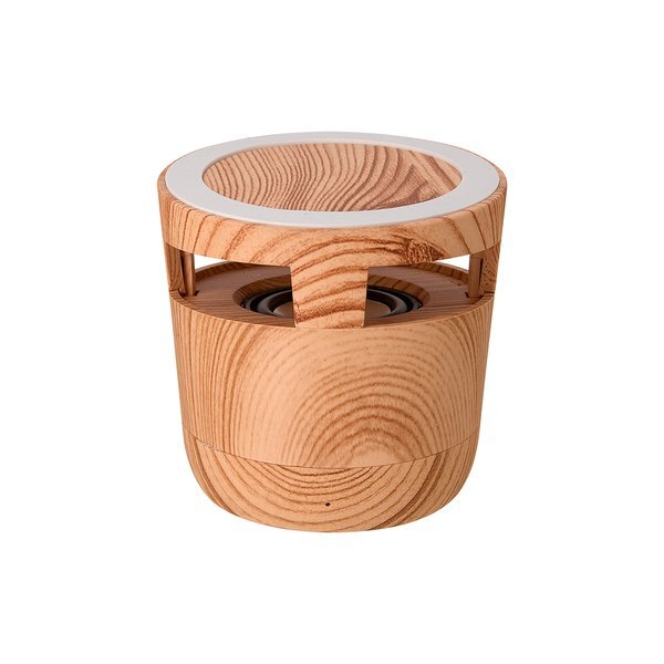 Woodgrain Wireless Charging Pad & Speaker