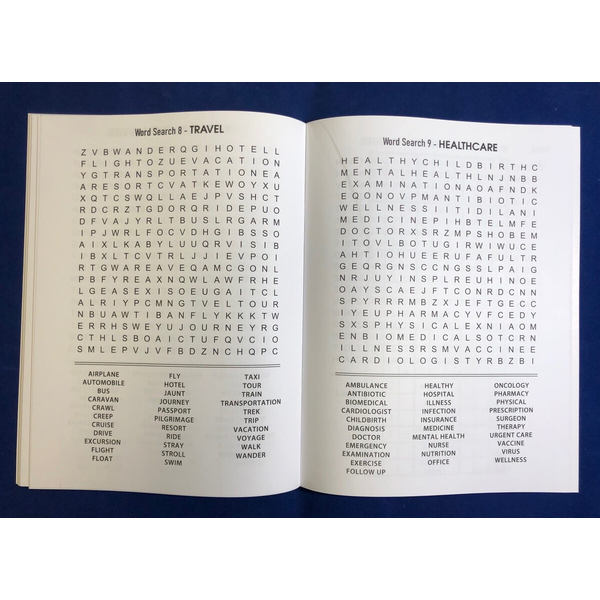 Brighter Minds Stress Relief Adult Coloring & Large Print Puzzle Book Combo w/ Colored Pencils Relax Pack Set