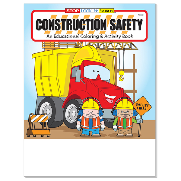 Construction Safety Coloring & Activity Book