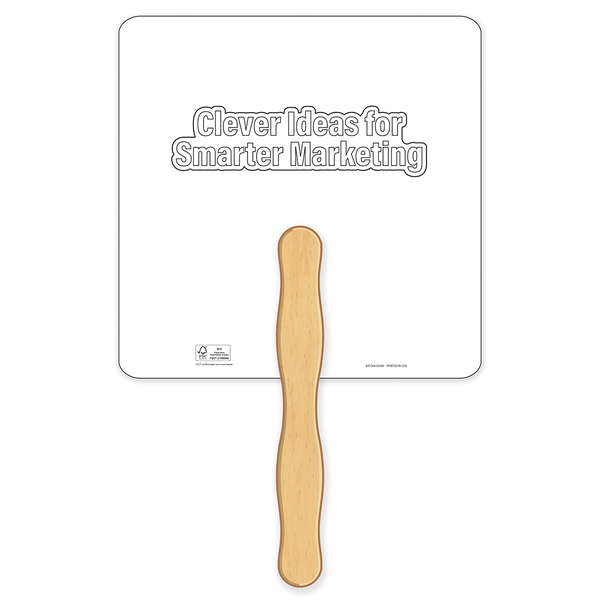 Square Shape Coloring Hand Fan