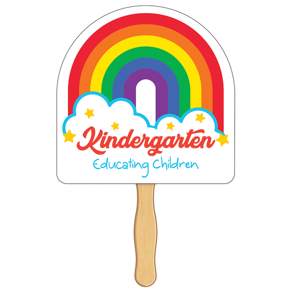 Rainbow Shaped Hand Fan