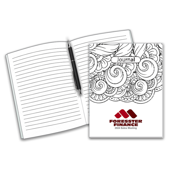 Coloring Journal Book, 7" x 9"