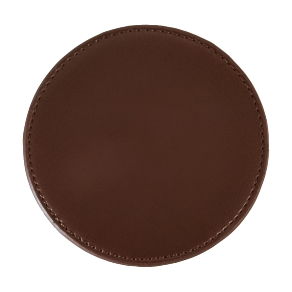 Faux Leather Round Coaster