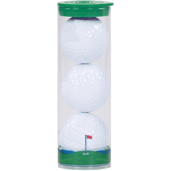 Three Ball Clear Tube W/ Titleist Pro V1 Golf Balls