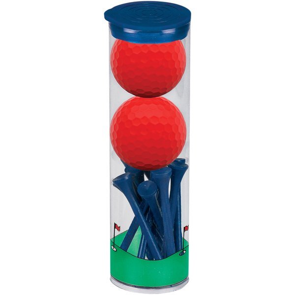 Two Ball Tall Tube W/ Wilson Duosoft Golf Balls