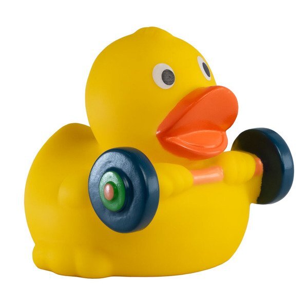 Weight Lifter Rubber Duck