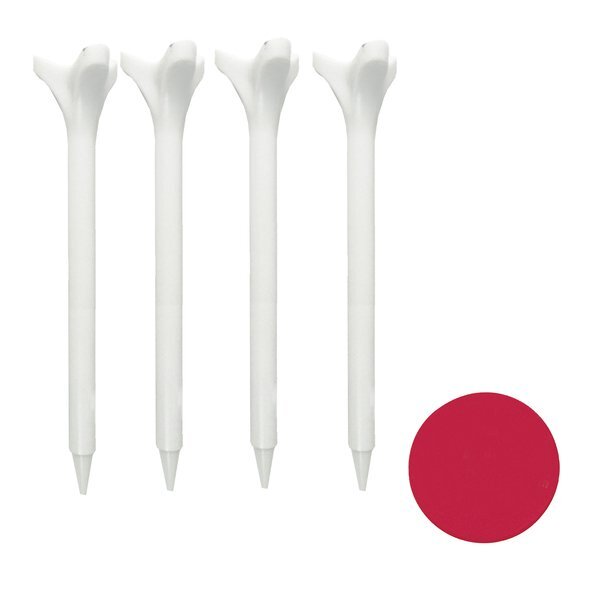 Four Bio-Composite Golf Tees W/ 1 Ball Marker