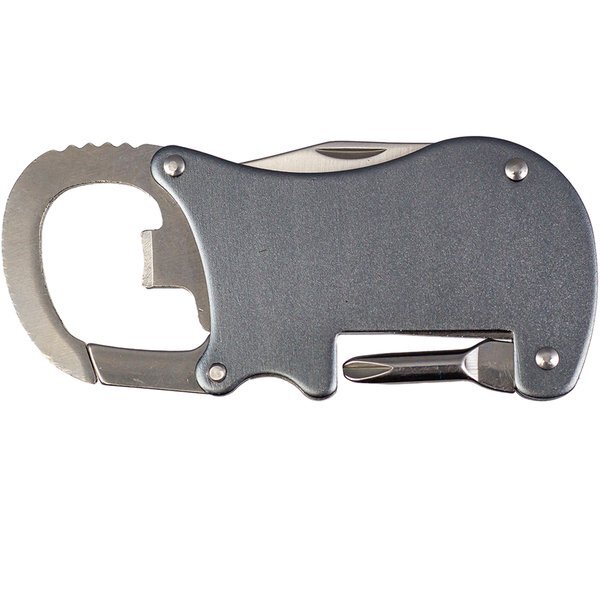 Bottle Opener Carabiner With Screwdriver & Knife