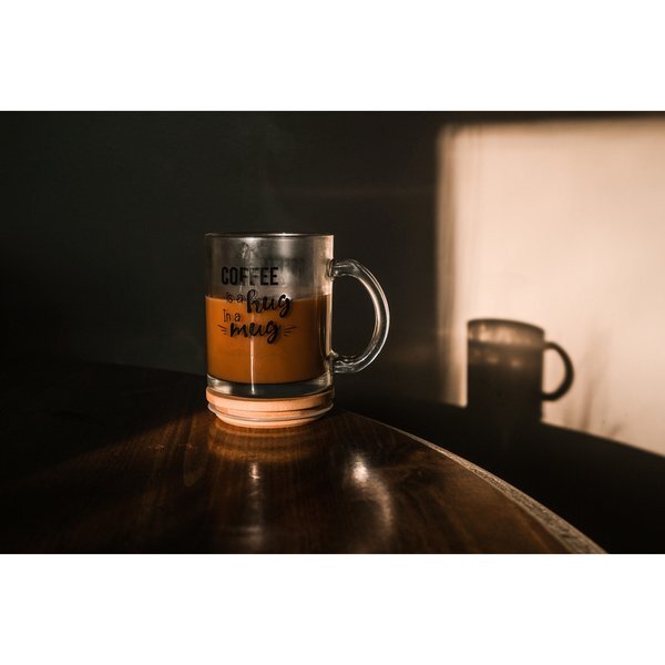 Cozy Glass Mug With Bamboo Lid, 11 oz.