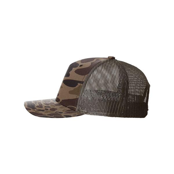 Richardson® Five-Panel Printed Structured Trucker Cap