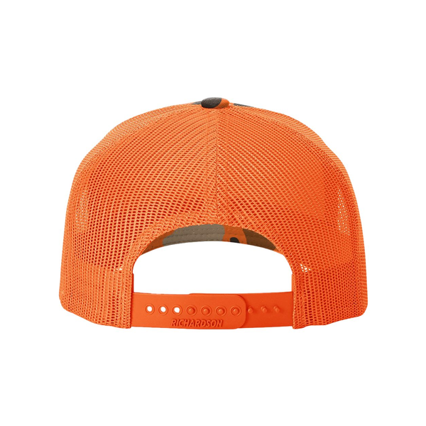 Richardson® Five-Panel Printed Structured Trucker Cap