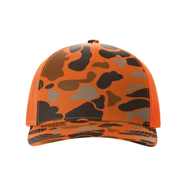 Richardson® Five-Panel Printed Structured Trucker Cap