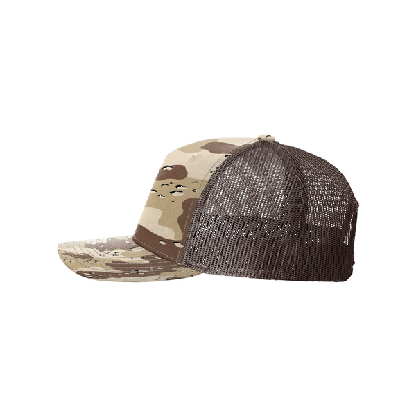 Richardson® Five-Panel Printed Structured Trucker Cap